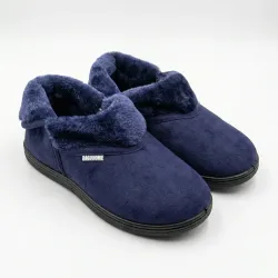 Жіночі домашні капці-чобітки Dago Home сині теплі на хутрі (36-41) закриті 39