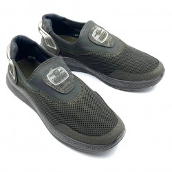 Кросівки Чоловічі Сітка Хакі Без Шнурків Dago Sport Style 44