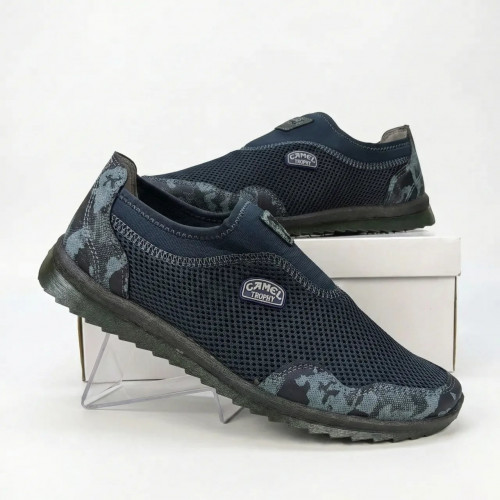 Сліпони чоловічі літні CAMEL TROPHY (Сітка) | Сині з камуфляжем, Мокасини, Розміри 41-45 43