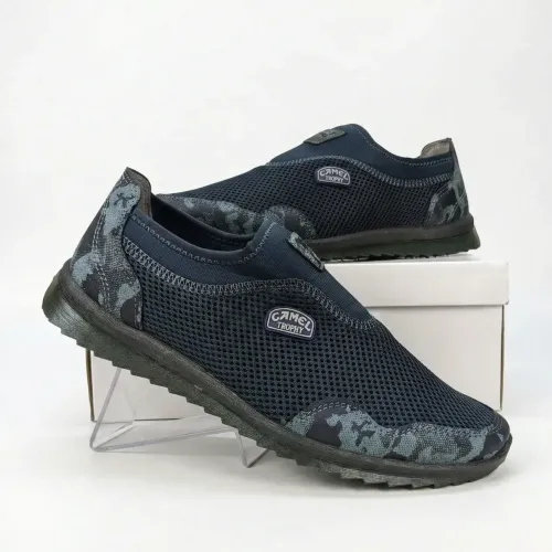 Сліпони чоловічі літні CAMEL TROPHY (Сітка) | Сині з камуфляжем, Мокасини, Розміри 41-45 44