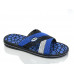 Чоловічі шльопанці сланці Olimp синьо-чорні | Навхрест, Для басейну, Розміри 41-45 - фото 3