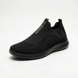 Чоловічі літні кросівки сліпони сітка чорні текстильні Saint Lonye (р. 41-45) 45