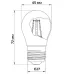 Світлодіодна філаментна лампа ETRON G45 8W 4000K E27 матова колба