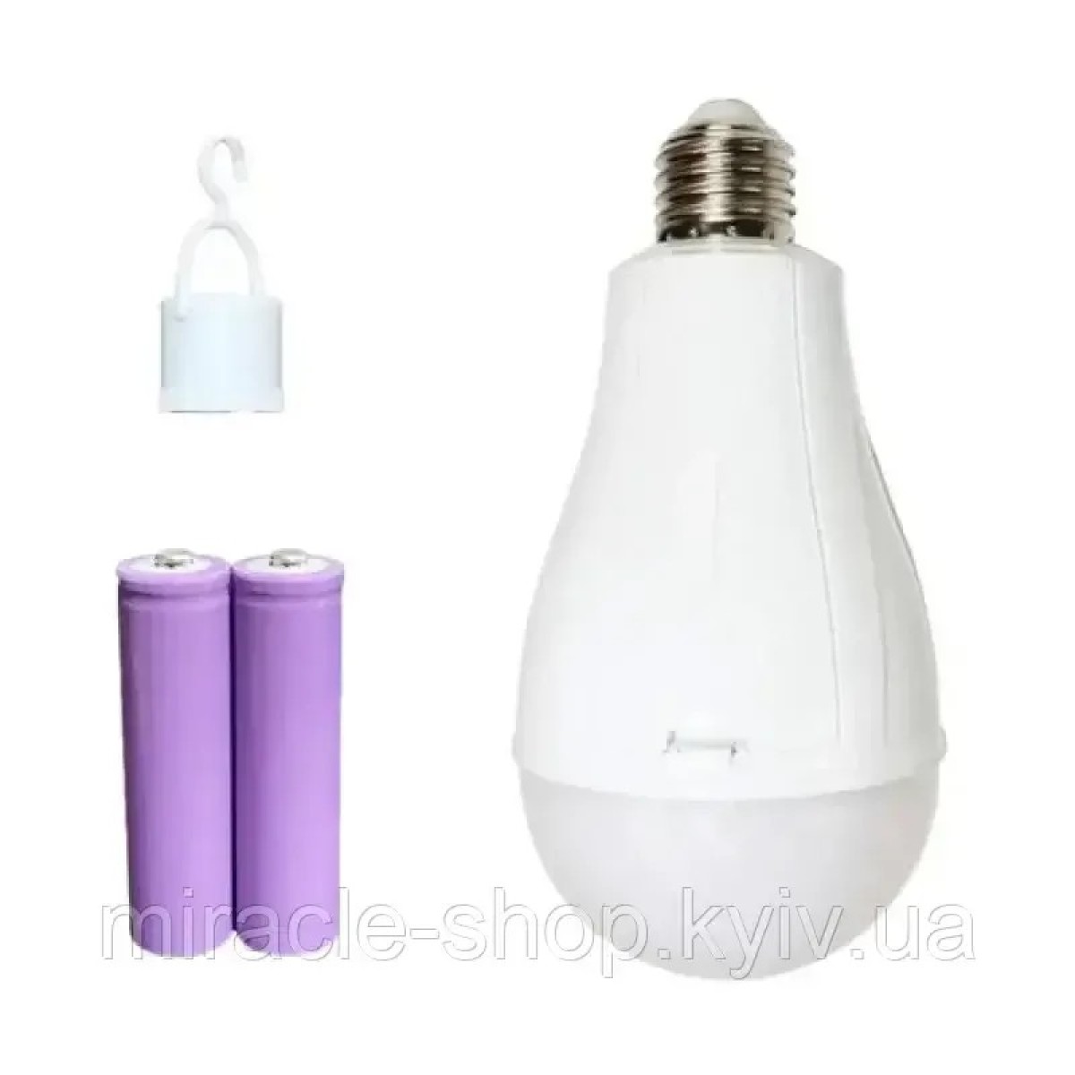 Аварійна LED-лампочка E27 з акумулятором і кришкою HP-5-31, енергоощадна лампа 15/20W (арт. 3326)