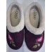 Жіночі домашні капці Dago Style фіолетові теплі на хутрі з вишивкою (36-41) (арт. 7856) - фото 4