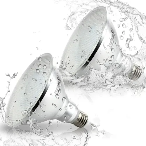 Набір LED-ламп HiBay 2 шт., 15 Вт, 1400 лм, 3000 K, E27, IP65 водонепроникні, кут 180 градусів