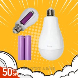 Аварійний світильник Світлодоїодні LED-лампи для гаража Резервні LED-лампи на акумуляторах для дому