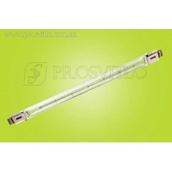 Лампа теплова КГТ 220-1000 SK15, 350 мм інфрачервона галогенна лампа термовипромінювач для сушіння та нагрівання