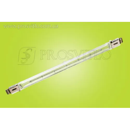 Лампа теплова КГТ 220-1000 SK15, 350 мм інфрачервона галогенна лампа термовипромінювач для сушіння та нагрівання