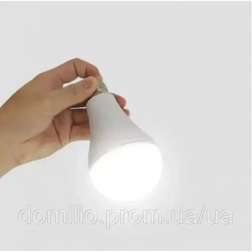 Світлодіодна LED-лампа з акумулятором E27 Світлодіодна лампочка з акумулятором 20 Вт Лампочка Е27 перезаряджається