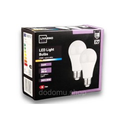 LED лампи Livarno Home E27, 806 лм, 2700K, 9.5W набір 2 шт. (тепле світло)