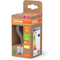 OSRAM LED Classic A60 2.2W, заміна 40W, світлодіодна лампа E27 з філаментною ниткою, 470 лм, яскраво-біла