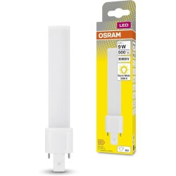 Енергоефективна LED лампа OSRAM DULUX S9 G23 4W, 500 лм, теплий білий 3000K, прозора, заміна 9W