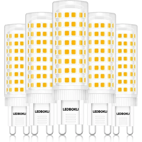 Набір світлодіодних ламп G9 10W 900lm з регульованою яскравістю, теплий білий колір 3000K, 5 шт.