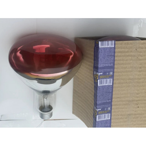 Лампа інфрачервоного пальчикова Smart Heat R7-118mm 175Вт для обігріву курчат ферми рефлектор лампочка E27 230В