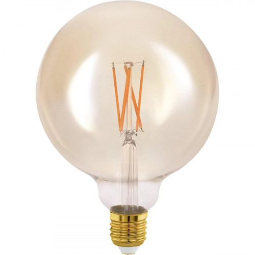 Світлодіодна смарт-лампа Eglo Connect.z G125 E27 ZigBee регульована яскравість теплий білий 650 лм 6 Вт вінтаж бурштинова