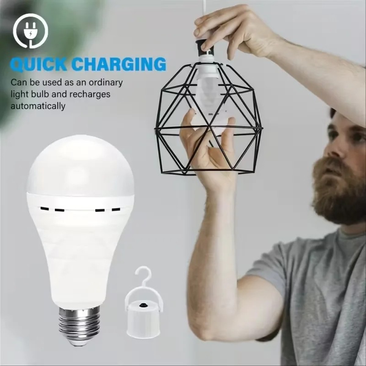 LED Аварійна Лампочка E27 9W з вбудованим акумулятором (арт. 3003)