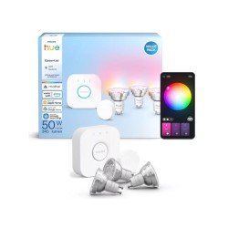 Стартовий набір Philips Hue Essential GU10 білий RGB 345лм 3 лампи Bridge Smart Button
