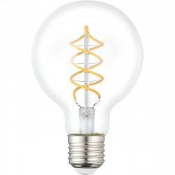 Світлодіодна лампа Eglo E27 G80 ретро декоративна спіральна куляста 7.3Вт 806лм 2700K прозоре скло