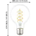Світлодіодна лампа Eglo E27 G80 ретро декоративна спіральна куляста 7.3Вт 806лм 2700K прозоре скло