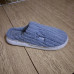 Тапочки мужские комнатные серо-голубые вельветовые Теплые домашние тапки закрытые 41-45 (арт. 7897) - фото 2