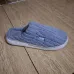 Тапочки чоловічі кімнатні сіро-блакитні вельветові Теплі домашні капці закриті 41-45