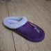 Жіночі домашні капці фіолетові з вишивкою на хутрі теплі Dago Style (36-41)