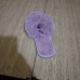 Женские домашние тапочки пушистые меховые сиреневые (лаванда) открытые мягкие (36-41) (арт. 7944) - фото 4