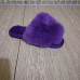 Женские пушистые комнатные тапочки фиолетовые. Яркие меховые шлепанцы. Размеры 36-41 (арт. 7945) - фото 4