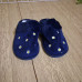 Тапочки кімнатні жіночі (р. 36-41) пухнасті сині з ромашками, теплі - фото 5