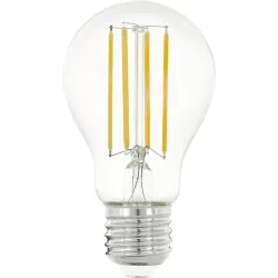 Світлодіодна лампа Eglo Edison E27 A60 8Вт тепле біле світіння 2700K прозора колба LED filament ретро дизайн