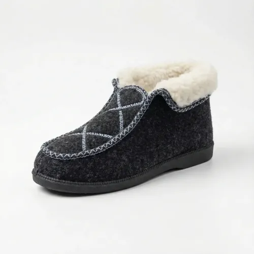 Жіночі домашні бурки-чуні (бабуші) повстяні на хутрі, з візерунком (36-41) 39