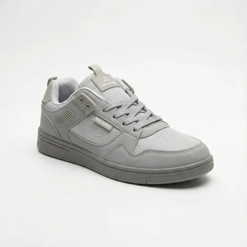 Чоловічі кросівки сірі літні сітка WALKING. Легкі повсякденні кеди на шнурівці 44