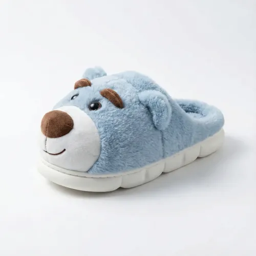 Жіночі плюшеві капці Ведмедики рожеві та сині (36-41). Теплі домашні капці іграшки 3D 41