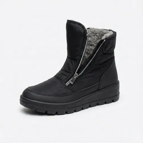 Жіночі зимові дутики на блискавці. Теплі короткі чобітки на хутрі (бурки) 37-42 39