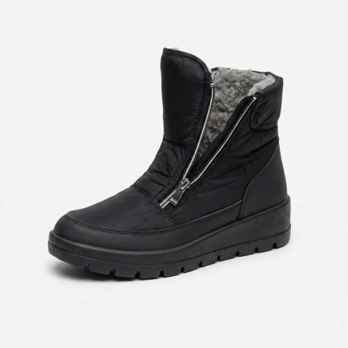 Жіночі зимові дутики на блискавці. Теплі короткі чобітки на хутрі (бурки) 37-42 40