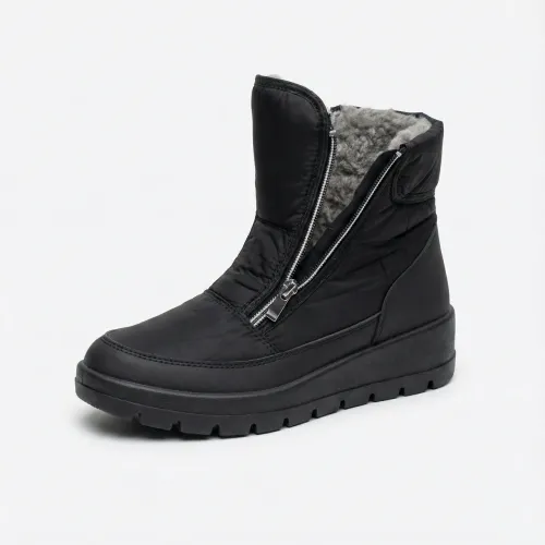 Жіночі зимові дутики на блискавці. Теплі короткі чобітки на хутрі (бурки) 37-42 40