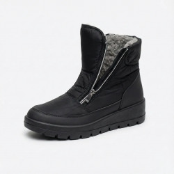 Жіночі зимові дутики на блискавці. Теплі короткі чобітки на хутрі (бурки) 37-42 42