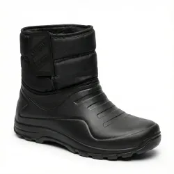 Чоловічі зимові чоботи дутики на липучці. Чорні сноубутси Olimp на хутрі 41-46 44