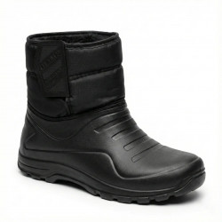 Чоловічі зимові чоботи дутики на липучці. Чорні сноубутси Olimp на хутрі 41-46 45