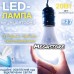 Світлодіодна аварійна LED лампочка 20Вт з 2 акумуляторами у комплекті, 3 4 год роботи, холодне світло (арт. 2996) - фото 6