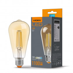 LED лампа VIDEX Filament ST64FA 10W E27 2200K VL-ST64FA-10272