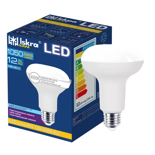 LED лампа VIDEX Filament R80FF 09W E27 1200K VL-R80FF-09271