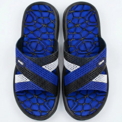 Чоловічі шльопанці сланці Olimp синьо-чорні | Нахрест, Для басейну, Розміри 41-45 43