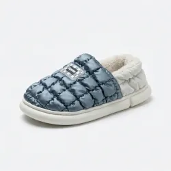 Капці-дутики зимові Superme Сріблясті теплі на хутрі (36-45) Унісекс вологостійкі 39