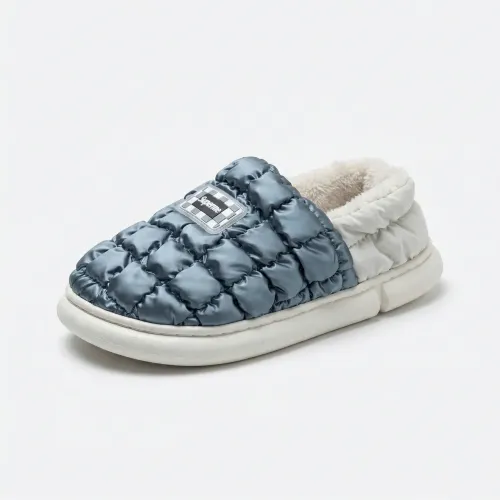 Капці-дутики зимові Superme Сріблясті теплі на хутрі (36-45) Унісекс вологостійкі 39