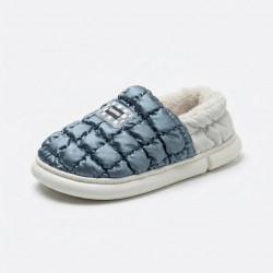 Капці-дутики зимові Superme Сріблясті теплі на хутрі (36-45) Унісекс вологостійкі 40