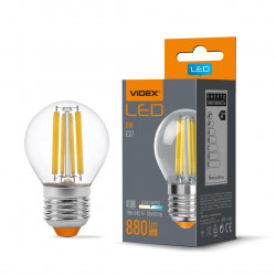 LED лампа VIDEX Filament G45F 6W E27 4100K VL-G45F-06274
