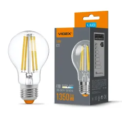 LED лампа VIDEX Filament A60F 10W E27 4100K VL-A60F-10274