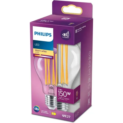 Світлодіодна лампа Philips E27 150 Вт тепле біле світло скляна колба висока яскравість енергоефективна